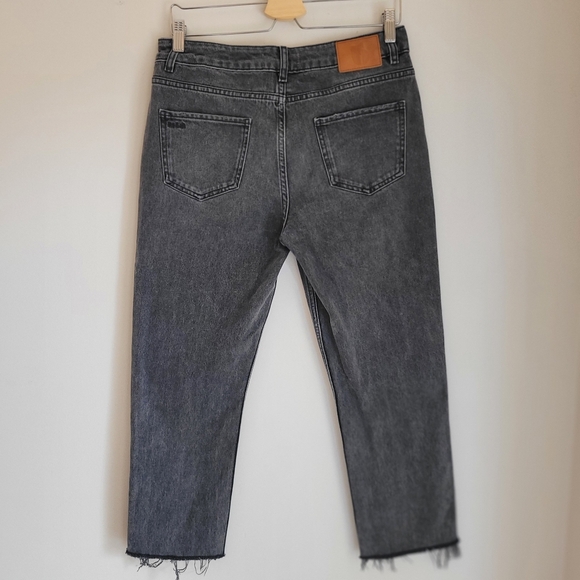 BA&SH ELLY straight leg jeans with raw hem*grey sz29 - Picture 10 of 16